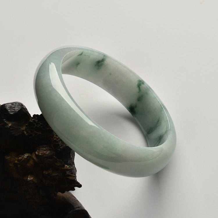 糯冰种飘花手镯(57.6mm)