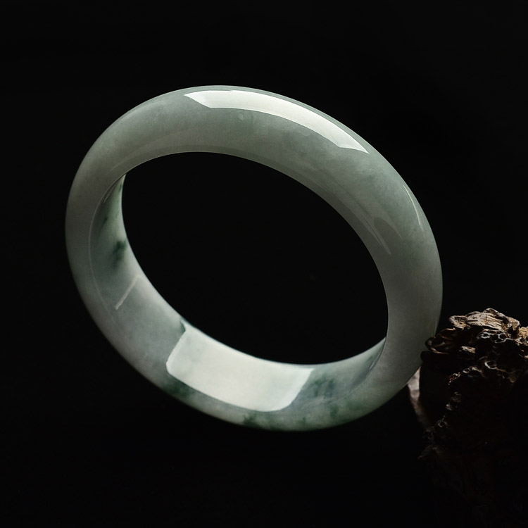 糯冰种飘花手镯(57.6mm)