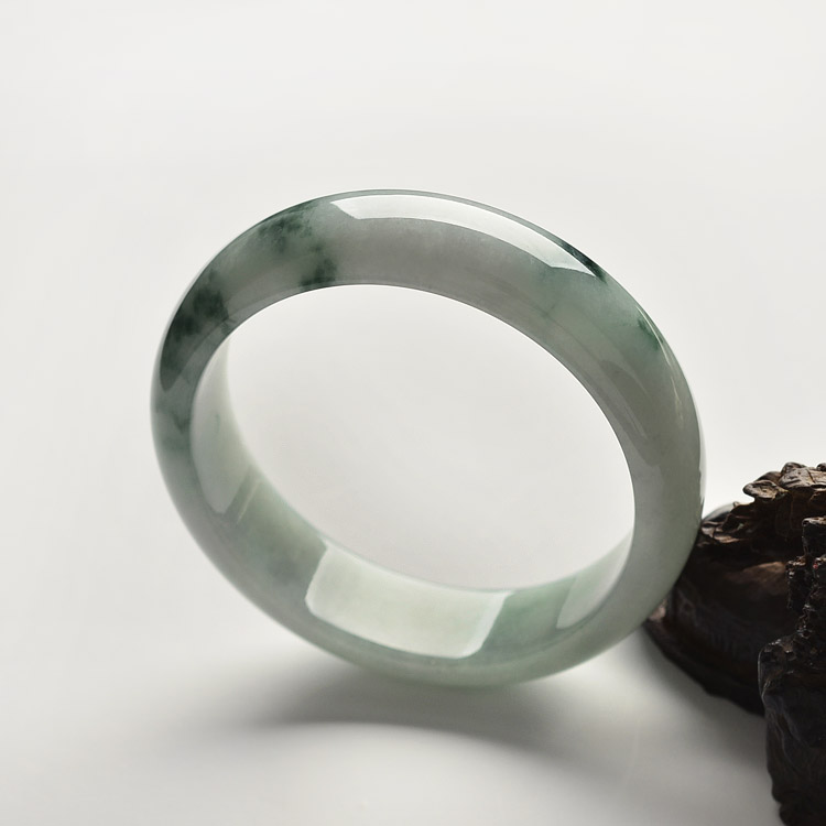 糯冰种飘花手镯(57.6mm)