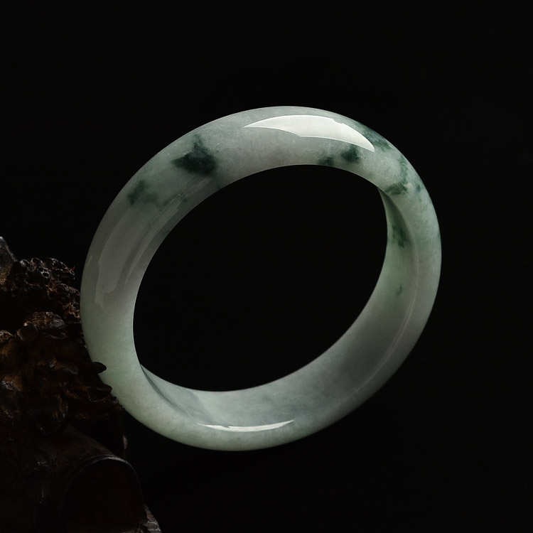 糯冰种飘花手镯(57.6mm)