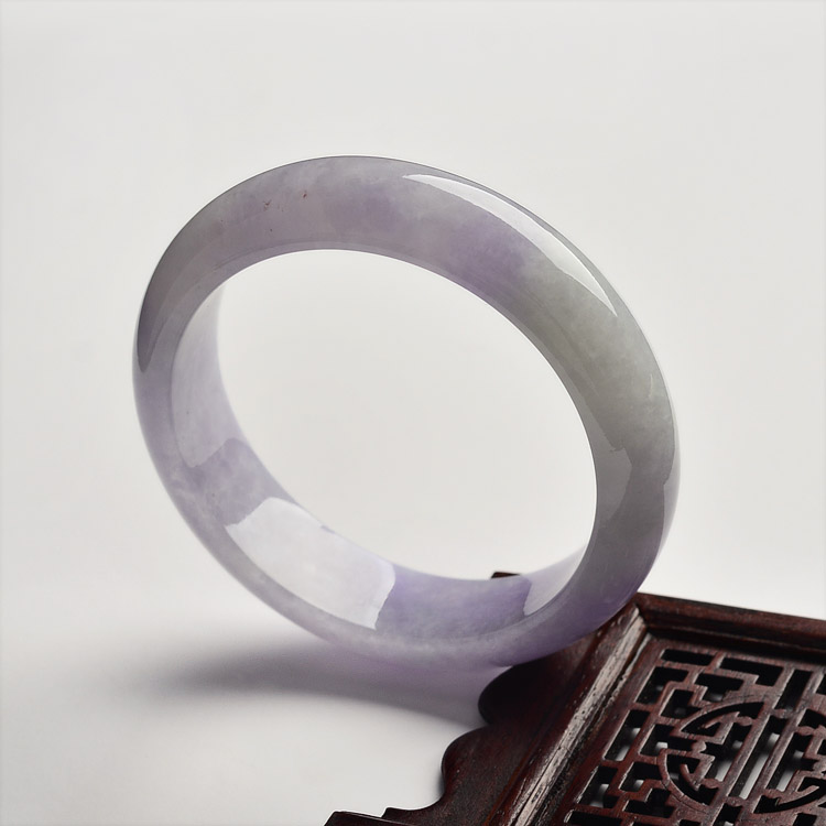 糯冰种紫罗兰手镯(58.9mm)