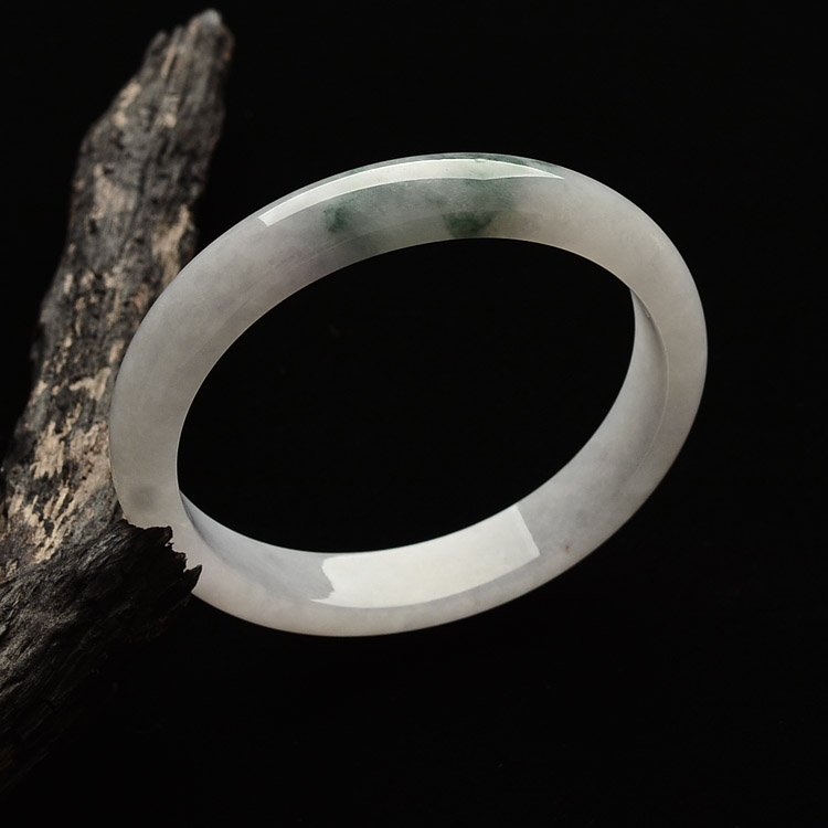 糯冰种飘花贵妃镯（48.5mm-54mm）