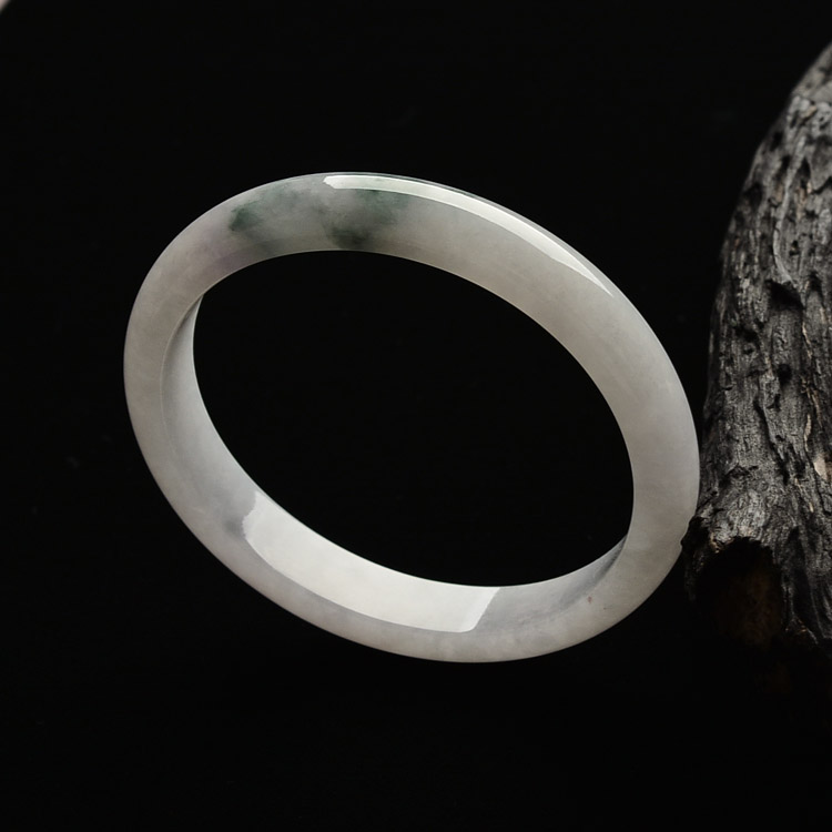 糯冰种飘花贵妃镯（48.5mm-54mm）