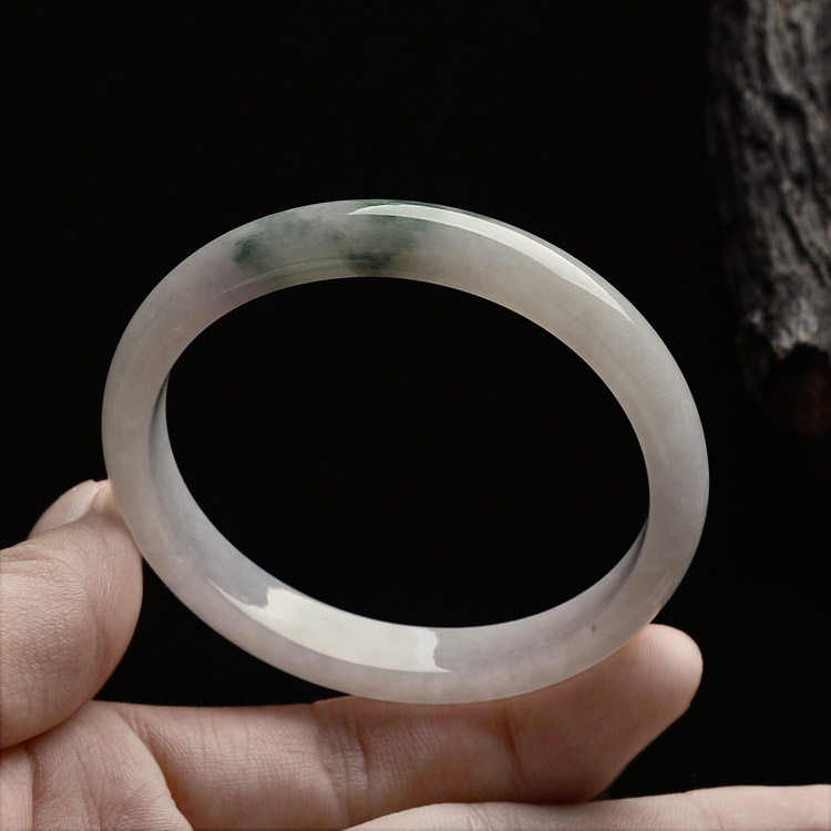 糯冰种飘花贵妃镯（48.5mm-54mm）
