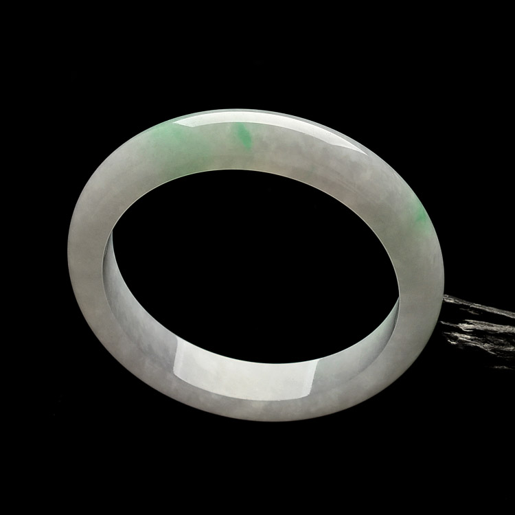 （超值推荐）糯冰种飘翠手镯（56.6mm）