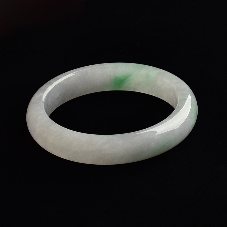 （超值推荐）糯冰种飘翠手镯（56.6mm）