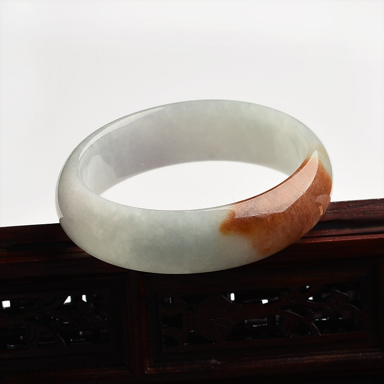 （超值推荐）糯冰种红黄翡贵妃镯（49.7mm-55.6mm）