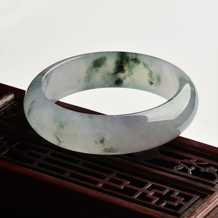 （超值推荐）冰种飘花手镯（57.4mm）