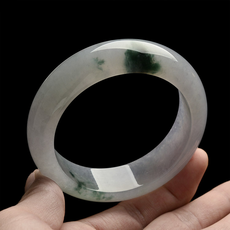 （超值推荐）冰种淡紫罗兰飘花手镯（57.3mm）