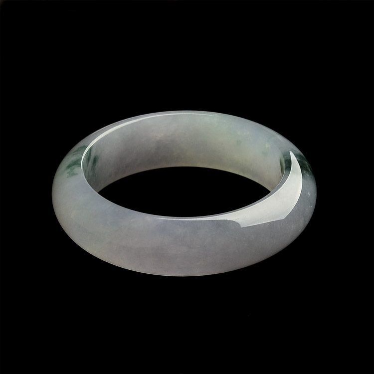 （超值推荐）冰种淡紫罗兰飘花手镯（57.3mm）