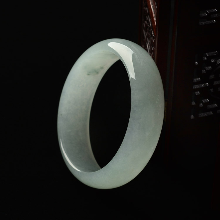 (超值推荐)糯冰种晴水/晴水飘花手镯(57.5mm-58mm一批走)