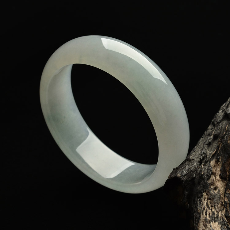 (超值推荐)糯冰种晴水/晴水飘花手镯(57.5mm-58mm一批走)