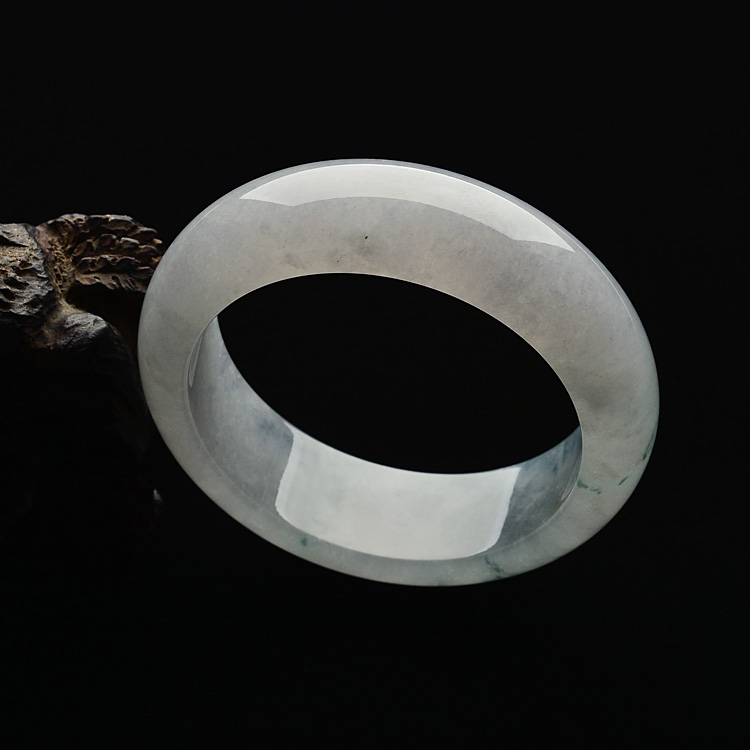 (超值推荐)糯冰种飘花手镯(58.2mm)