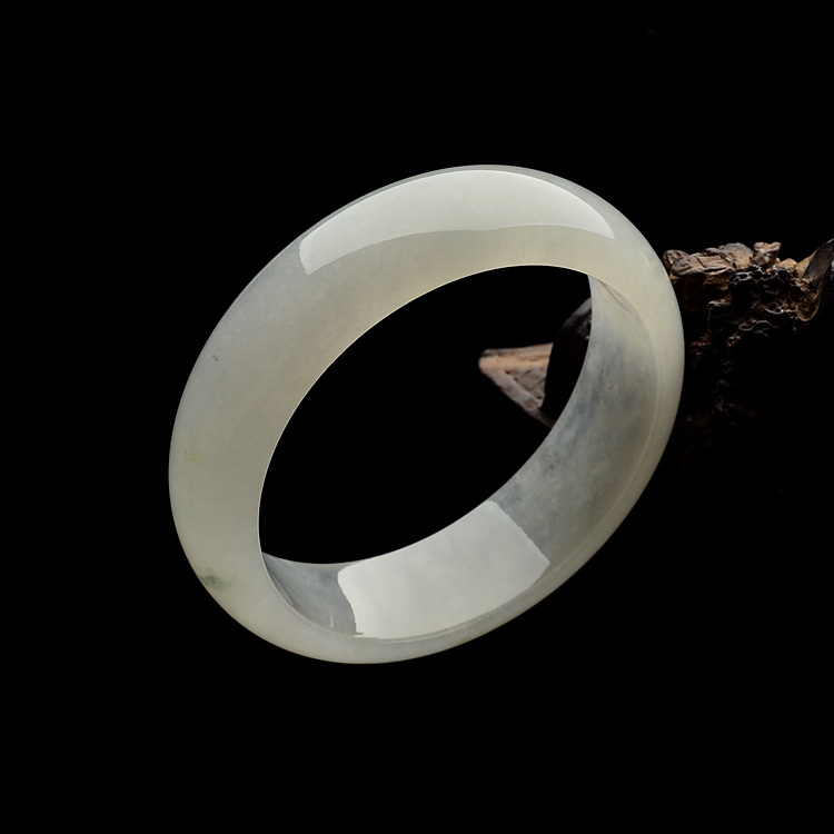 糯冰种飘花手镯(57.8mm)