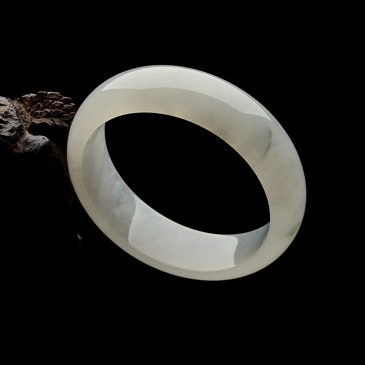 糯冰种飘花手镯(57.8mm)