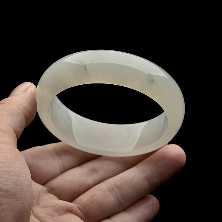 糯冰种飘花手镯(57.8mm)