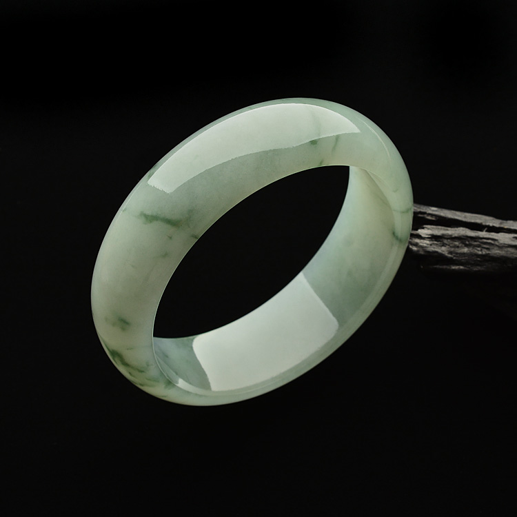 糯冰种飘花手镯(60.2mm)