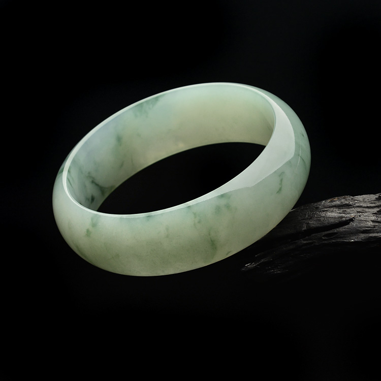 糯冰种飘花手镯(60.2mm)