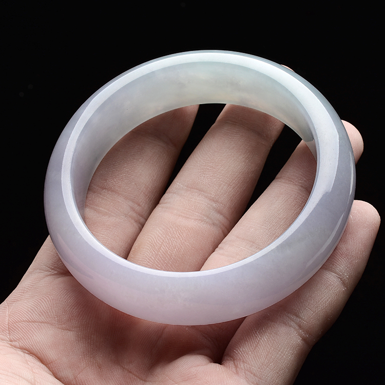 (超值推荐)糯冰种紫罗兰晴水手镯(60.4mm)