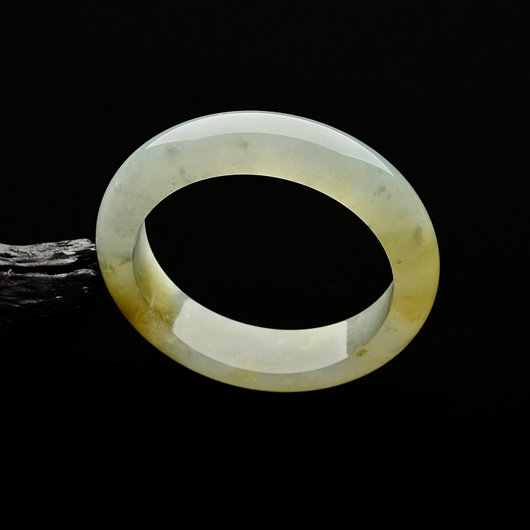 （超值推荐）糯冰种黄翡手镯（52.5mm）