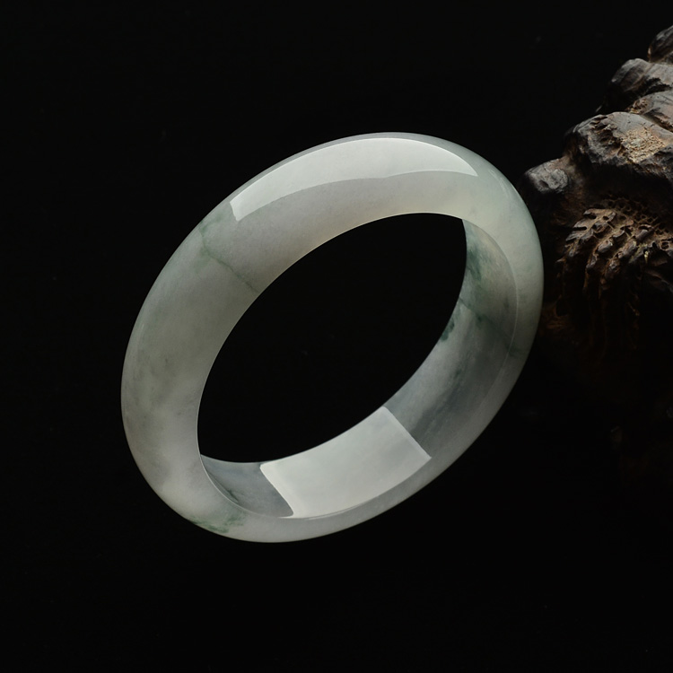 糯冰种飘花手镯(58mm)