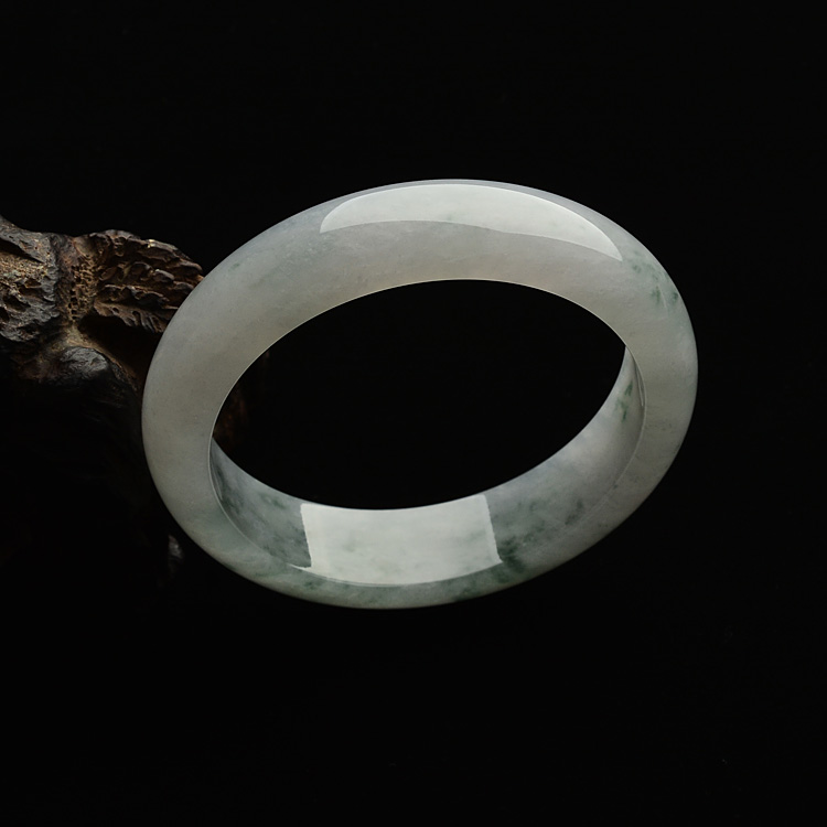 糯冰种飘花手镯(57.2mm)