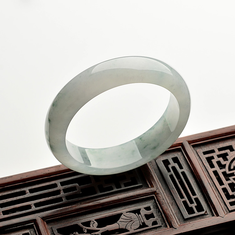 糯冰种飘花手镯(57.2mm)