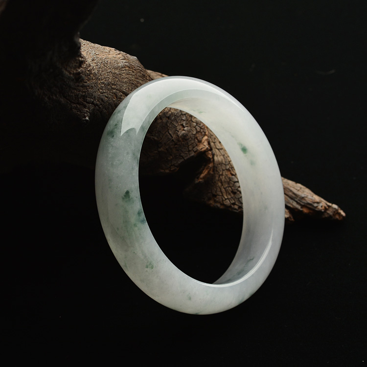 糯冰种飘花手镯(57.2mm)
