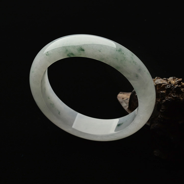 糯冰种飘花手镯(57.2mm)