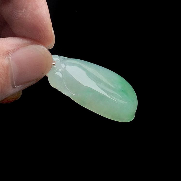 糯冰种略飘翠福瓜挂件