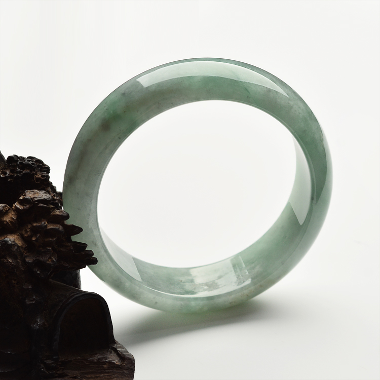 糯冰种晴水手镯(55.1mm)
