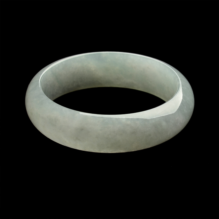 糯冰种淡晴水手镯(59mm)