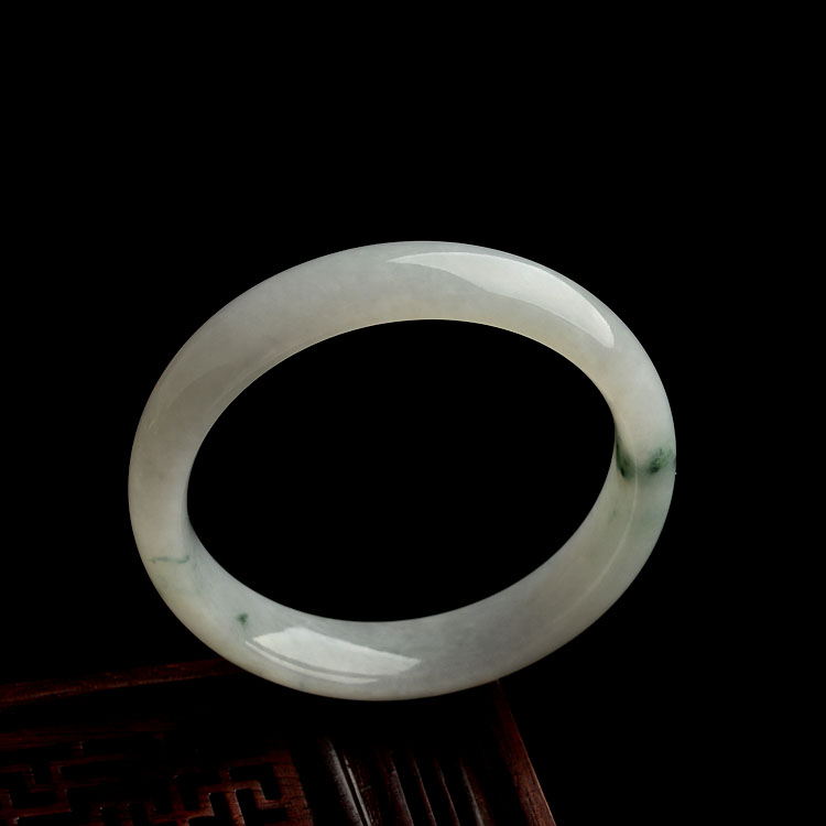 (超值推荐)糯冰种飘花手镯(59.2mm)