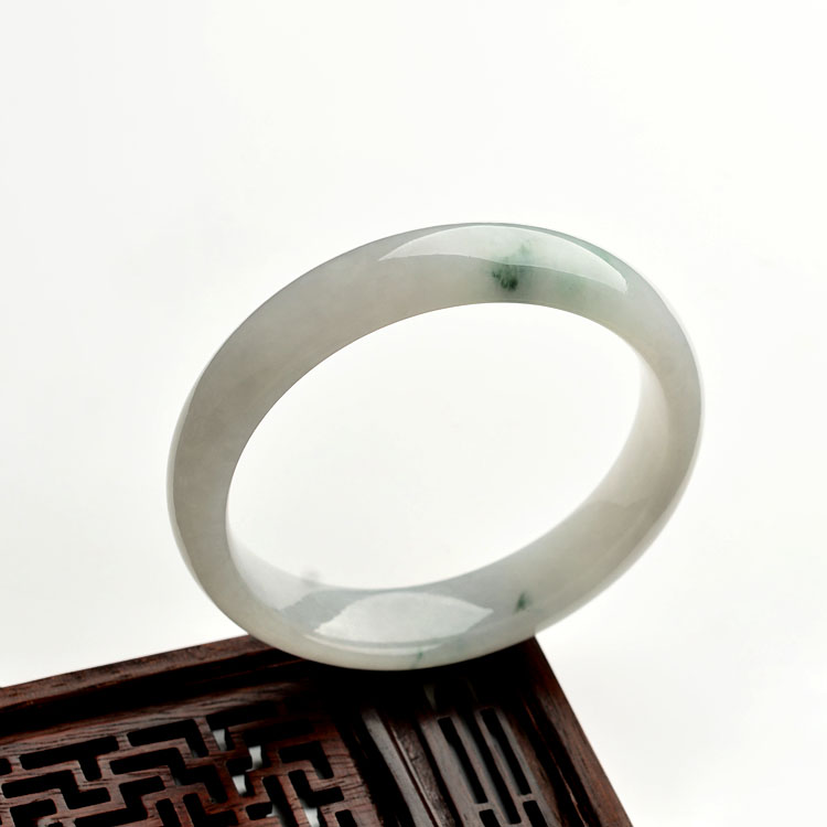 (超值推荐)糯冰种飘花手镯(59.2mm)