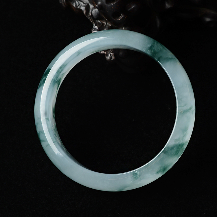 (超值推荐)冰种飘花手镯(57.1mm)