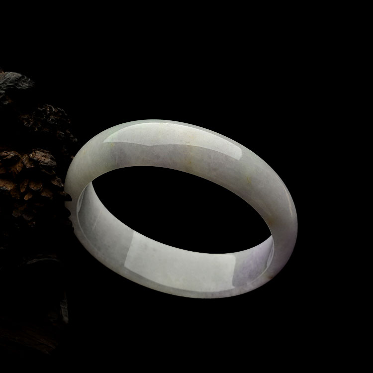 糯冰种紫罗兰贵妃手镯(56.1-50mm)