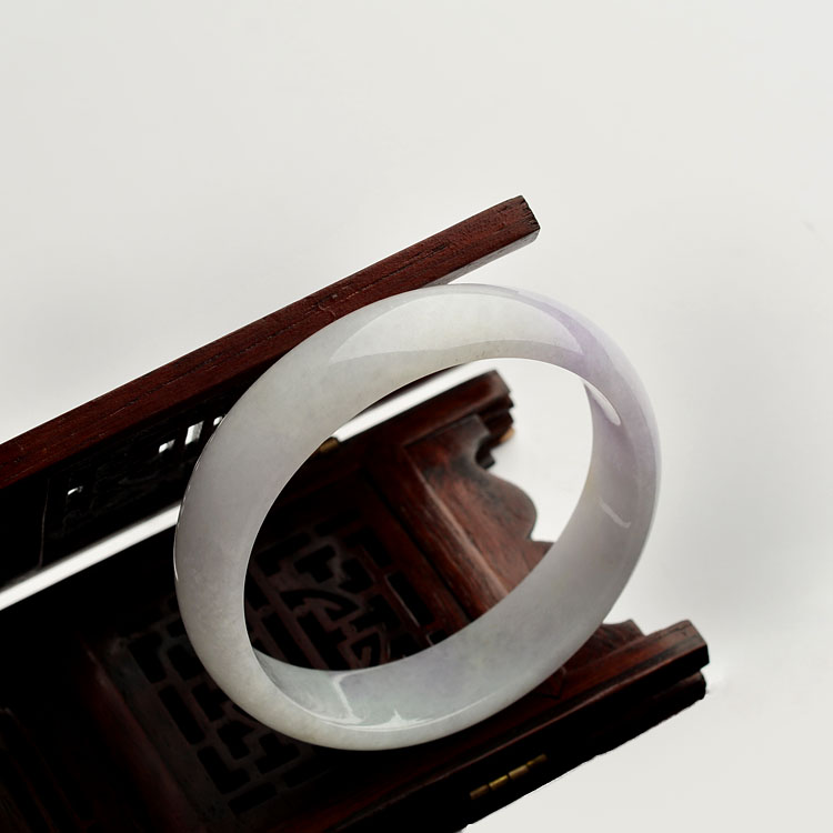 糯冰种紫罗兰贵妃手镯(56.1-50mm)