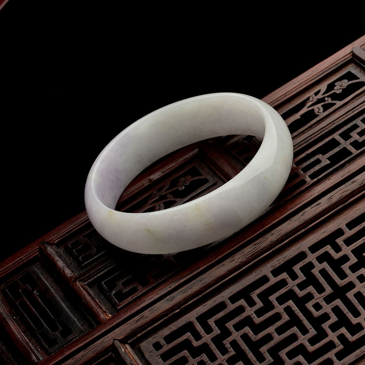 糯冰种紫罗兰贵妃手镯(56.1-50mm)