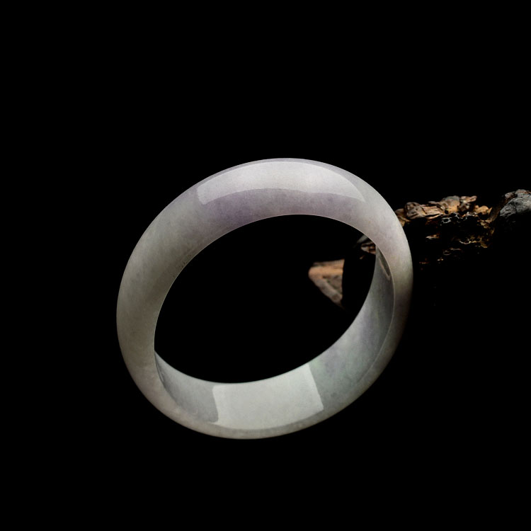 糯冰种紫罗兰贵妃手镯(56.1-50mm)