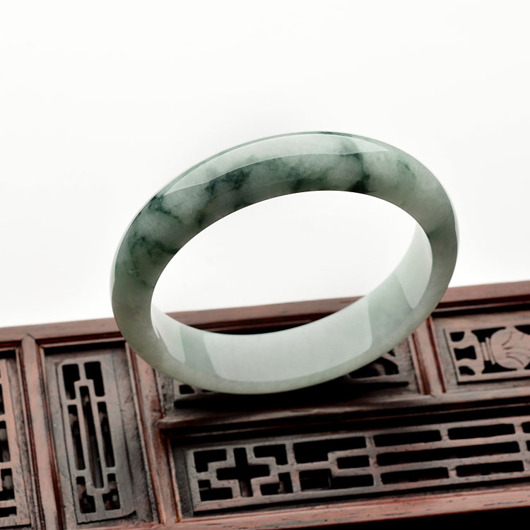 糯冰种飘花手镯(59.2mm)