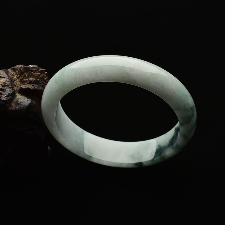 糯冰种飘花手镯(59.2mm)