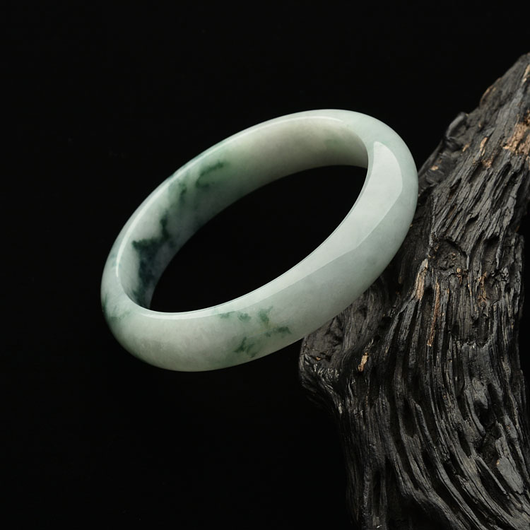 糯冰种飘花手镯(59.2mm)