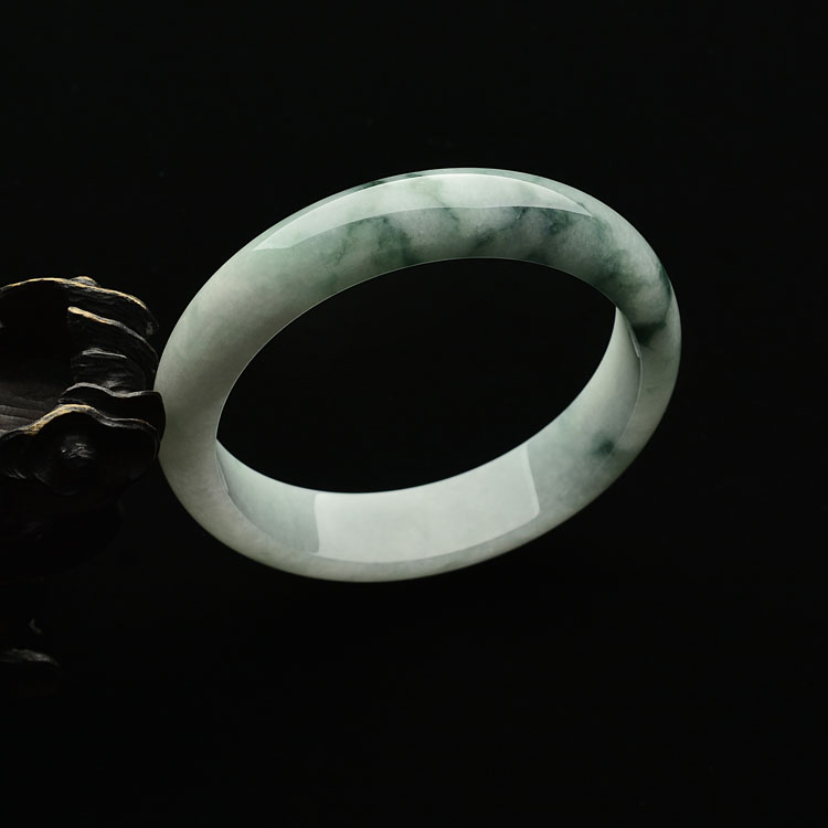 糯冰种飘花手镯(59.2mm)