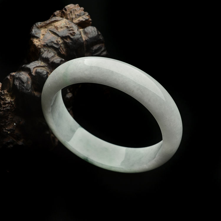 糯冰种飘花手镯(59mm)