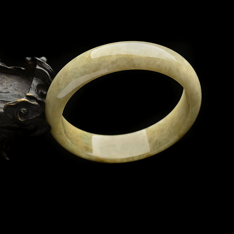 糯冰种黄加绿手镯(59.1mm)