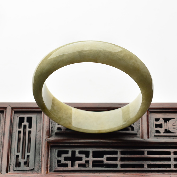 糯冰种黄加绿手镯(59.1mm)