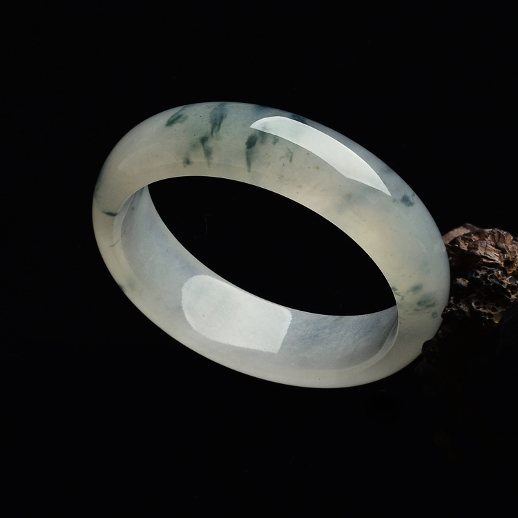 (超值推荐)冰种飘花手镯(56.5mm)