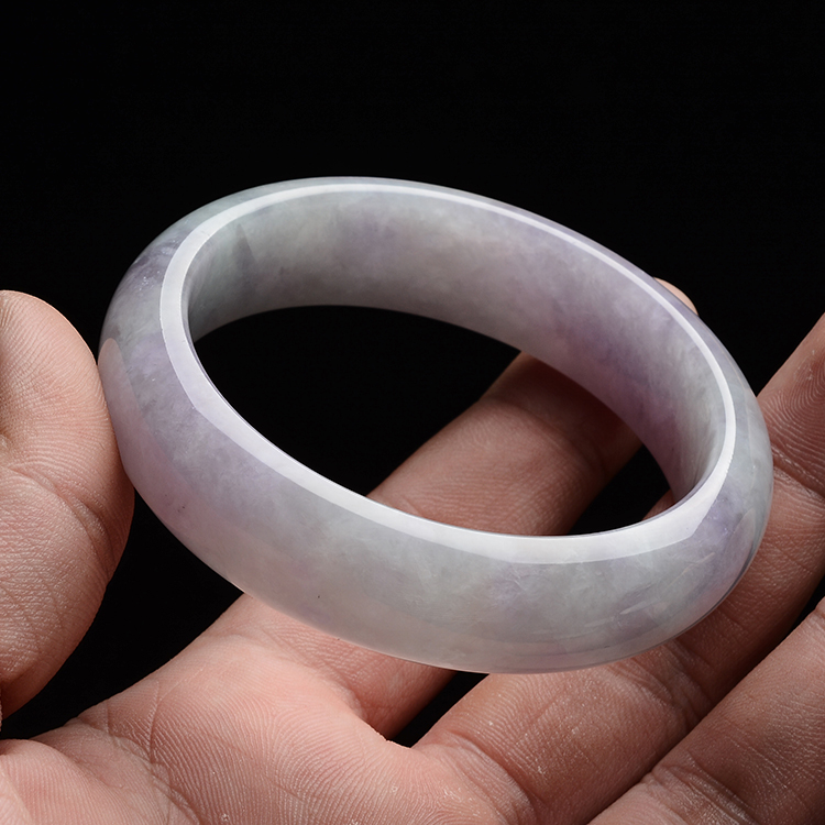 糯冰种紫罗兰手镯(56.2mm)