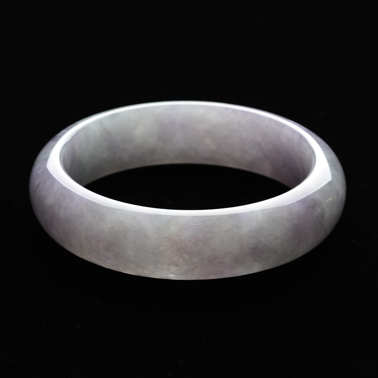 糯冰种紫罗兰手镯(56.2mm)