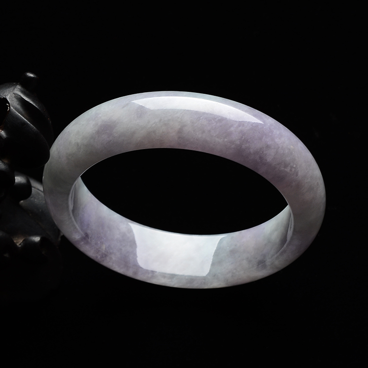 糯冰种紫罗兰手镯(56.2mm)